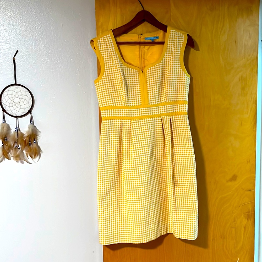 A beautiful yellow dress for spring, summer and for dress up events